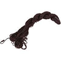 SODIAL(R) 1 rollo 25m Nylon Cordon Hilo Chino Nudo Macrame Cola de Rata Pulsera Trenzada Cuerda Marron