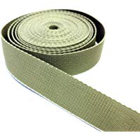 Artefizio Cinta de Nailon, Correa para Cascos, Bolsos, Mochilas, Moda y Accesorios/Color Beige, de Varias Longitudes (2 m, 5 m, 10 m, 20 m, 50 m, 100 m) x 3 cm de Altura y un Grosor DE 1,8 mm