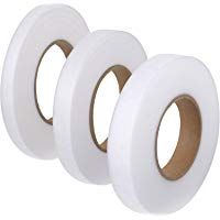 3 Piezas 70 Yardas Cinta de Dobladillo Cinta Fusible de Tela Rollo de Cinta de Planchar Termoadhesiva 10 mm, 15 mm, 20 mm de Ancho para Ropa