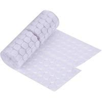 Velcro Redondo 20 mm de Di&aacute;metro 500 Pares Monedas Autoadhesivo Pegajoso 1000 Piezas Blanco