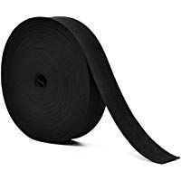 Banda el&aacute;stica negro para la ropa personalizada y Artesan&iacute;a DIY Hogar 10 metros, 2.5 cm en ancho