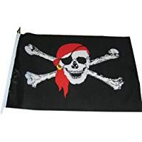 El indicador del cr&aacute;neo diadema turbante pirata pirata Jolly Roger Colgante con ojal