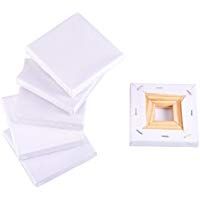 NBEADS 6 Piezas 10 x 10 cm Mini Panel de Lienzo Pintura Manualidades peque&ntilde;o Madera Bloc de Dibujo para Pintar Manualidades Dibujo decoraci&oacute;n Regalo y educaci&oacute;n de los ni&ntilde;os