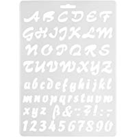 Plantillas de dibujo de letras del alfabeto de Runrain para pintar en la pared, &aacute;lbumes de recortes, decoraci&oacute;n DIY