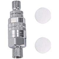 Aer&oacute;grafo Mini filtro de aire Manguera de aire de metal Divisor V&aacute;lvula de control de flujo de aire ajustable Accesorios de pistola de pulverizaci&oacute;n